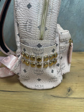 Load image into Gallery viewer, MCM Backpack Pink Medium SKU6975