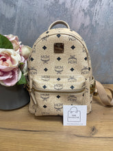 Load image into Gallery viewer, MCM Backpack Beige PM SKUAM2196