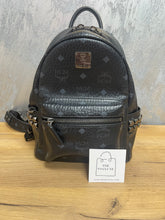 Load image into Gallery viewer, MCM Backpack PM Black SKU6974