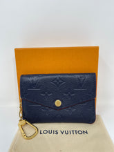 Load image into Gallery viewer, Pochette Cles Empreinte Navy SKU873