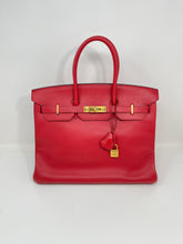 Load image into Gallery viewer, Birkin 35 Red Rouge SKU1517