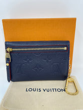 Load image into Gallery viewer, Pochette Cles Empreinte Navy SKU873