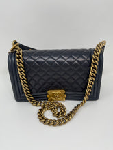 Load image into Gallery viewer, Chanel Le Boy Medium BLK SKU1007